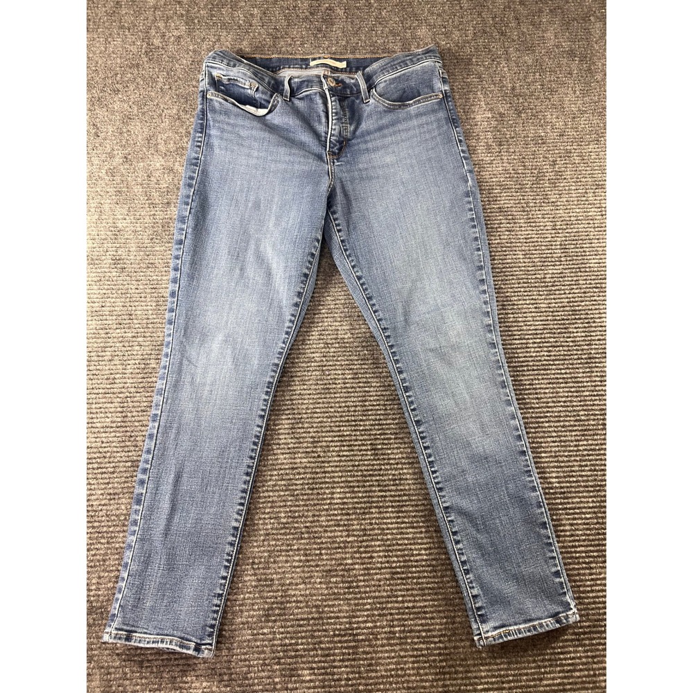Levis 311 Shaping Skinny Jeans Womens 31 Medium Wash Blue Denim Stretch Pants